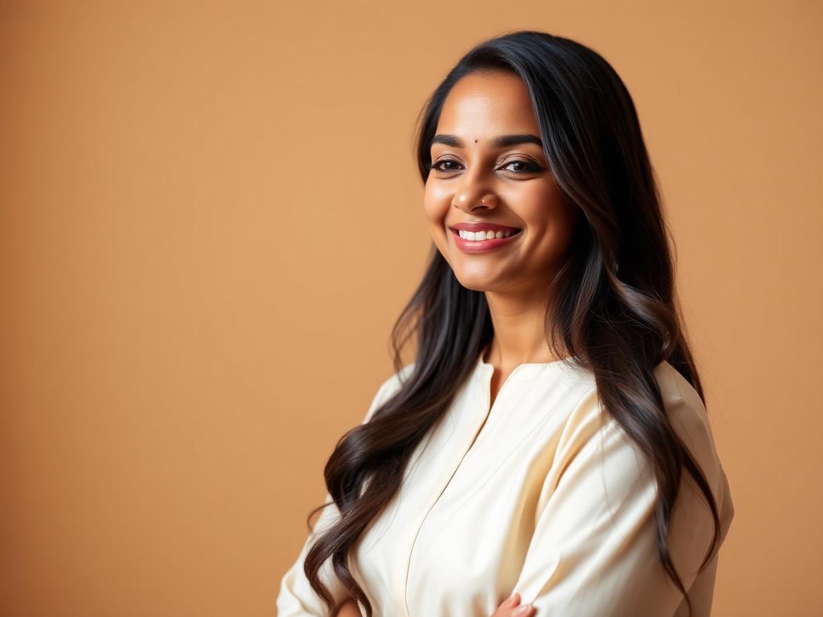 Portrait of Anita, a client who shared her financial planning journey.